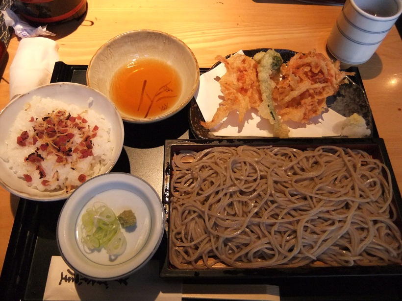 そば茶屋江戸紺屋＠内幸町の日替りランチ１20120405.JPG