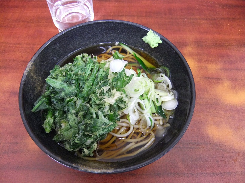 会津＠堀切の冷やし春菊天そば１20120526.JPG