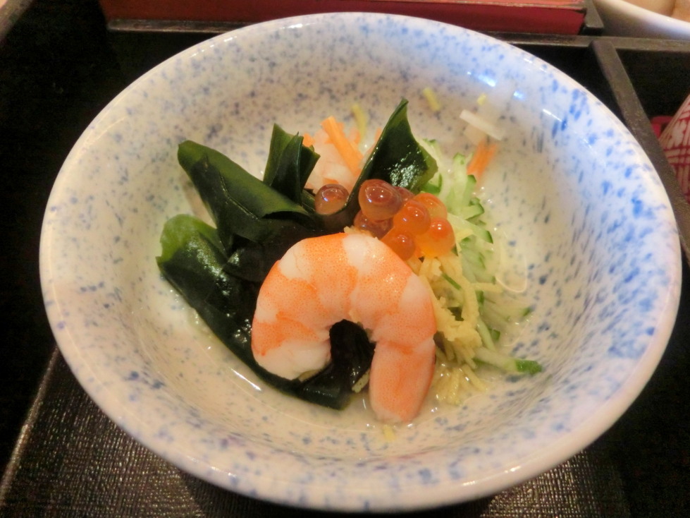 日本料理　鯉之助　静御膳　酢の物.jpg