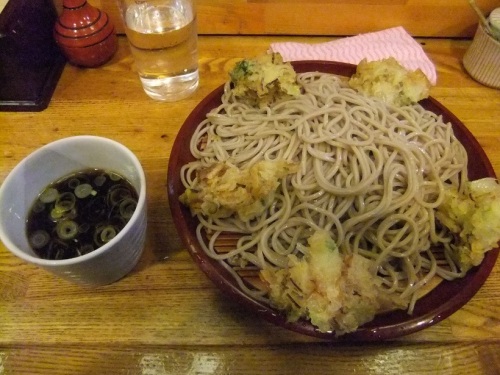 歌舞伎そば＠東銀座のもりかき揚げ470円１