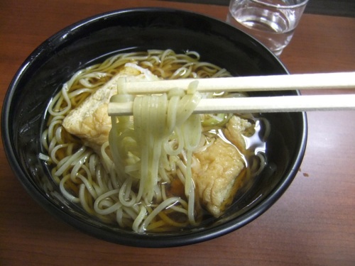 長岡庵＠長岡駅の栃尾あぶらげそば＋ふのりそば１