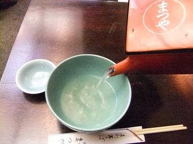 神田まつやのそば湯