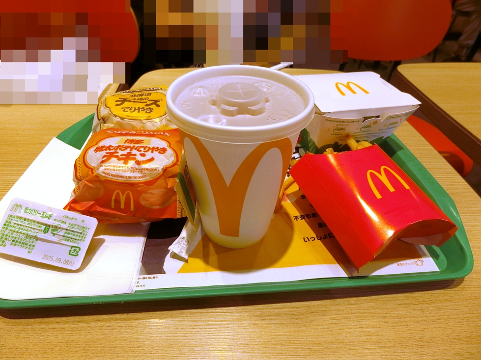 マクドナルド　博多明太ポテトてりやきチキンセット.JPG