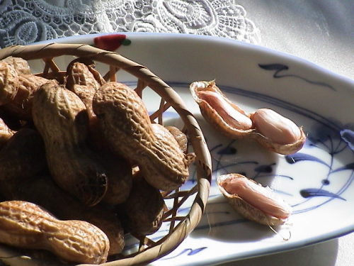 ピーナッツを茹でる (1).JPG